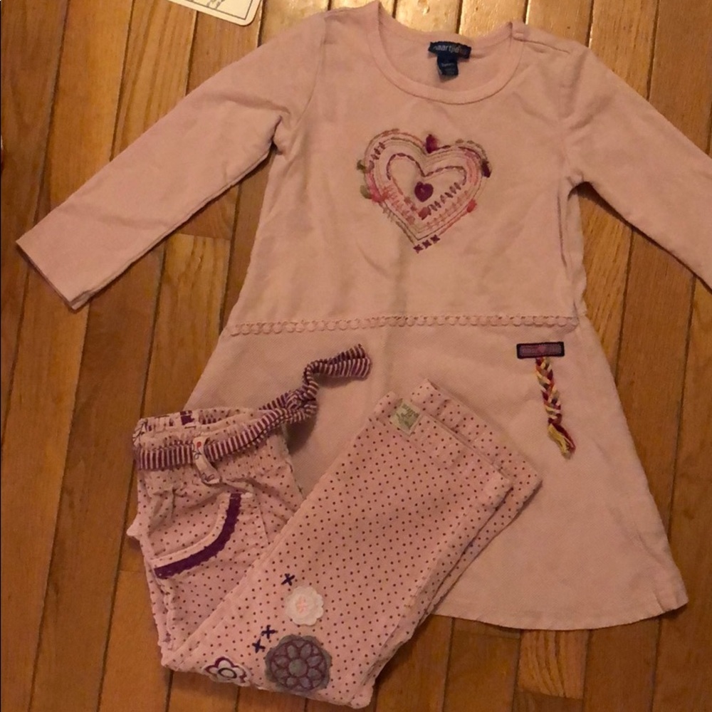Naartjie dress and pant set size 3
